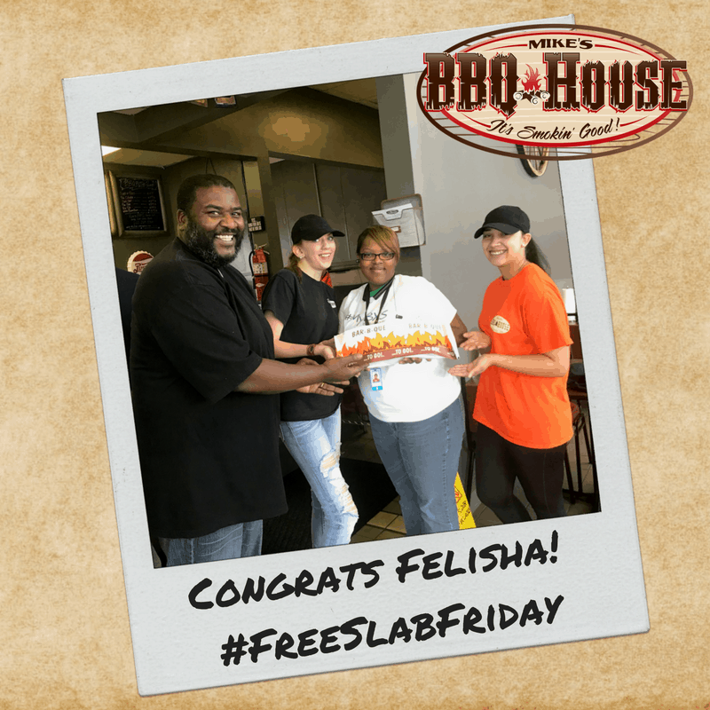 Free Slab Friday Winner - Felicia L.